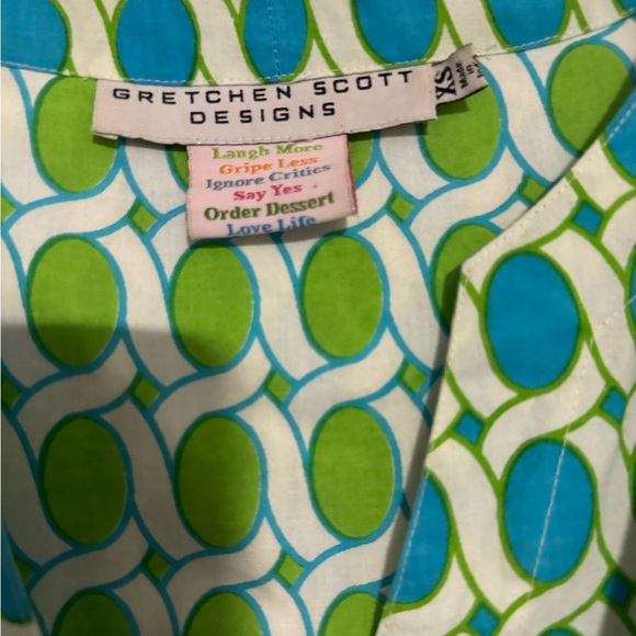 Gretchen Scott Designs Blue Sleeveless V-Neck Wrap Sundress - Picture 4 of 5